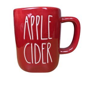 NWT 2/$20 Rae Dunn Apple Cider Mug Red Fall Cozy Artisan Collection